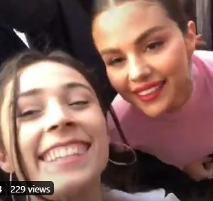 1 April new video of Selena from premieres of Dolittle and Frozen 2
