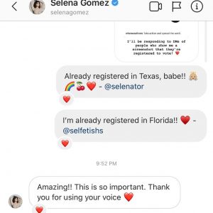 3 June Selena answered some fan’s DMs on Instagram