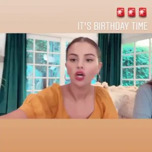 22 July Selena in Liz Golden’s Instagram Story