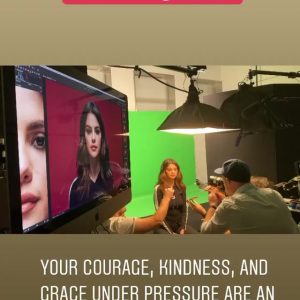 22 July Selena in Alek Keshishian’s Instagram story