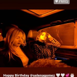 22 July Selena in @raquellestevens’ Instagram Story