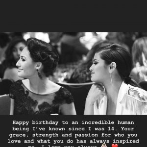 27 July Selena wished her BFF Francia Raisa a Happy birthday on Instagram Story