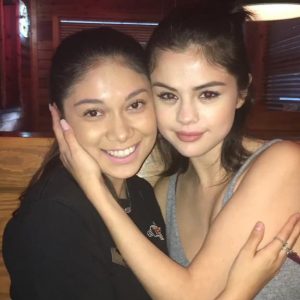 14 July new rare pic of Selena with a fan