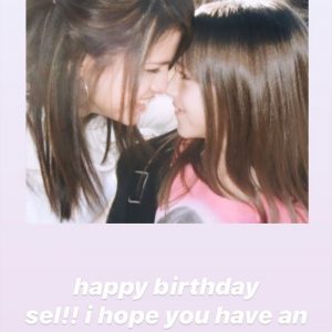 22 July Selena in Madison Gage’s Instagram story