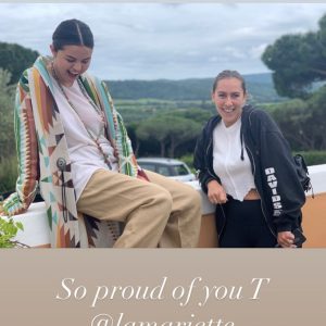 8 August Selena on Instagram Story