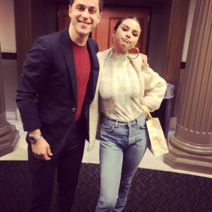 24 August @DavidHenrie on Twitter: #throwback to 2019 (pre-Covid) when @selenagomez officially came on board to executive produce @thisistheyearfilm