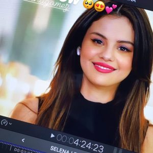 5 September new screen of Selena from her upcoming zoom interview