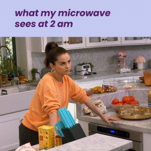 11 January @HBOMaxPop on Twitter: what my microwave sees at 2 am: