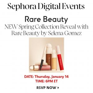 3 January new Rare Beauty collection will be presented on 14 January at the special online event