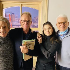 28 January @SteveMartinToGo on Twitter: A special day on the set of “Only Murders in the Building.”