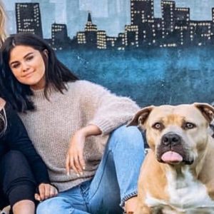 24 February new pic of Selena with adorable puppy