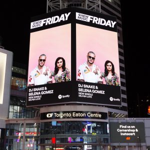 5 March Selfish Love promo billboard spotted in Canada