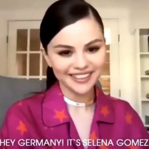 15 March Selena says Hi to fans from Germany