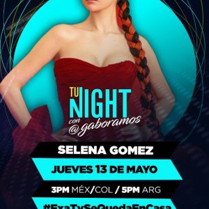 13 May watch Selena’s special interview on TuNight show live on Facebook