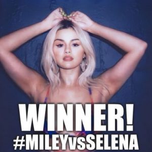 6 July Selena takes 1st place at the fanmade battle #MILEYvsSELENA