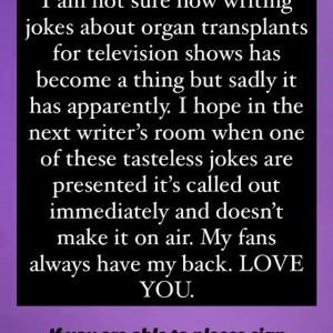 3 August Selena’s response to the cruel joke “The Good Fight” series made about her
