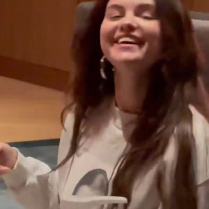 30 August Selena watches the premiere of Only Murders In The Building