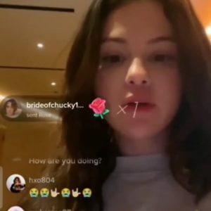 30 August Selena went live on Tik Tok!