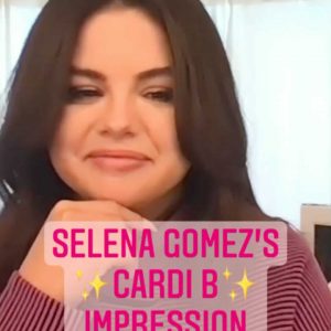 31 August Selena parodies Cardi B in the new interview for Heart Radio!