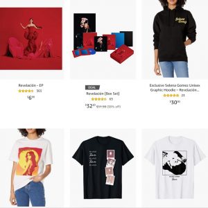 16 August Selena’s store on Amazon offers you 50% off on merch