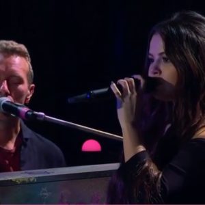 18 October: Coldplay & Selena performing “Let Somebody Go” on The Late Late Show with James Corden!
