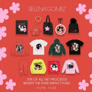 19 November: Selena on Twitter: 10% of all net proceeds from my store go to the @RareBeauty Rare Impact Fund