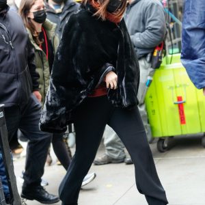 6 December: Selena spotted arriving on set of the 2nd season of Only Murders In The Building in New York