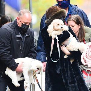 6 December: Selena leaving her trailer on set of Only Murders In The Building in New York