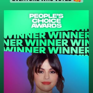 8 December: Selena reacts on winning People’s Choice Awards by sharing cute message via Instagram story