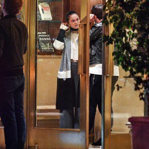 26 February: Selena leaving Sunset Tower in California