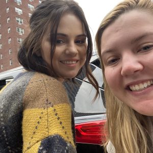 17 February: Selena greeting fans after a whole day of filming Only Murders In The Building (Updated)