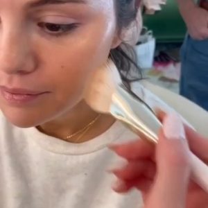 10 April: Melissa Murdick making Selena’s makeup for Deadline Television Contenders Event