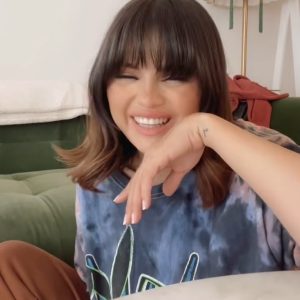 7 May: Selena reacting about hosting SNL in a new TikTok video