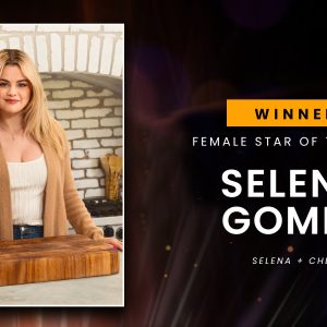 13 June: Selena won as Female Star of the Year at the Critics Choice Real TV Awards 2022!