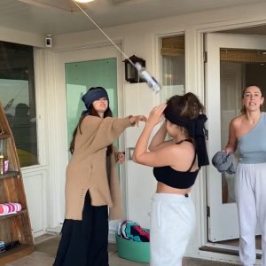 4 June: Selena & friends plays with the bottle and a ceiling fan :)