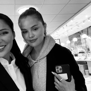 10 August: Selena with a fan in Stockholm, Sweden
