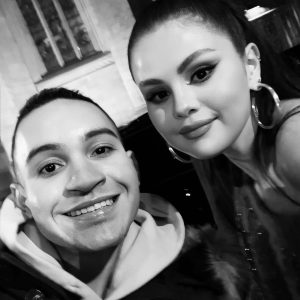 11 December: Selena with a fan in New York last night