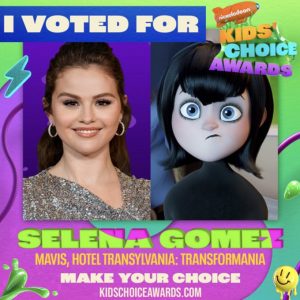 1 February: vote for Selena at Kids Choice Awards 2023