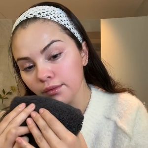18 February: Selena doing morning makeup routine in a new video shared via TikTok