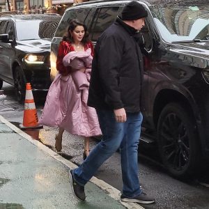 Check out more fan taken pictures of Selena on set of Only Murders from February 28 & March 9