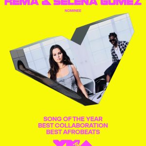 8 August: Vote for Calm Down remix by Rema & Selena Gomez at MTV VMA 2023