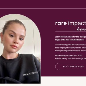 10 August: Selena is set to host first ever annual Rare Impact Fund Benefit on October 4