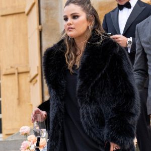 26 November: Selena arriving at Samuel Krost & Esther Shemia’s wedding in Paris