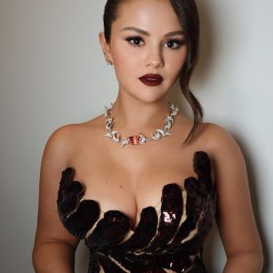 15 January: Selena poses for portraits before attending the Emmy Awards