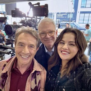19 July: Selena shared a cute pic with Steve Martin & Martin Short on her IG