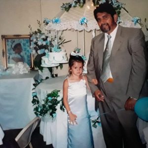 17 August: new rare picture of little Selena with her grandfather Ricardo Gomez