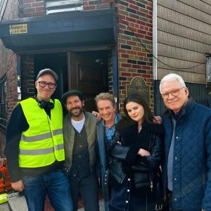 23 September: new behind the scenes picture with Selena Gomez, Steve Martin, Martin Short & Paul Rudd from set of Only Murders