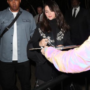 12 October: Selena spotted arriving at the Tate Modern Hotel in London