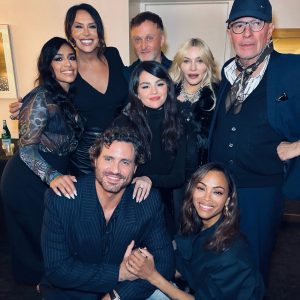 1 October: Selena poses with Madonna and the cast of ‘Emilia Perez’ at NYFF 2024