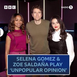 4 November: Selena & Zoe Saldana give a new interview for BBC Radio 1